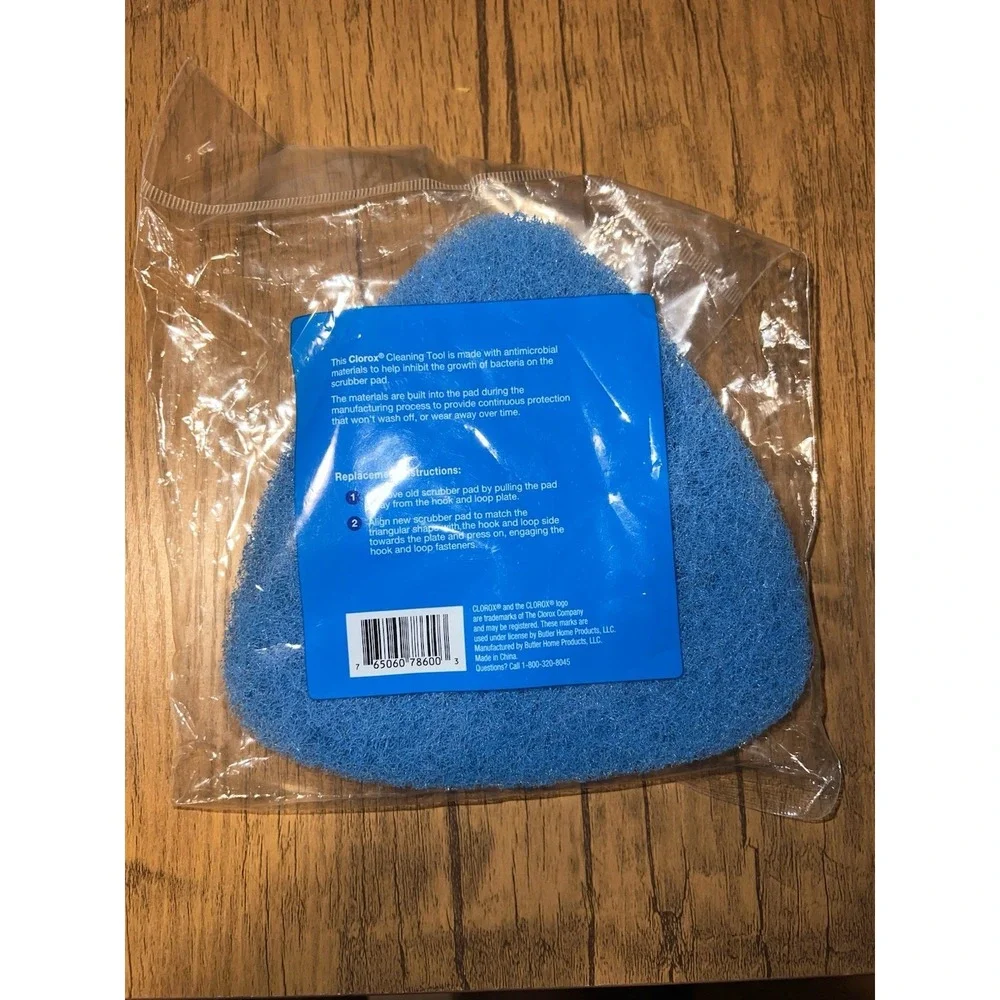 NWT CLOROX Tub & Tile Scrubber REFILL Pad Triangle Antimicrobial Bathroom Clean